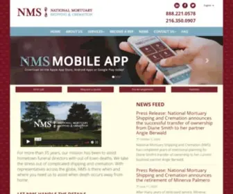 Natlmortuaryshipping.com(Mortuary Solutions With NMS) Screenshot