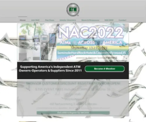Natmc.org(The National ATM Council) Screenshot