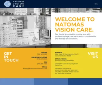 Natomasvisioncare.com(Natomas Vision Care) Screenshot