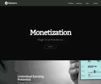 Natomx.com(Monetization solutions for add) Screenshot