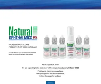 Natoph.com(Natural Ophthalmics) Screenshot