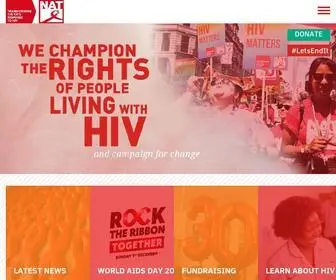 Nat.org.uk(National AIDS Trust) Screenshot