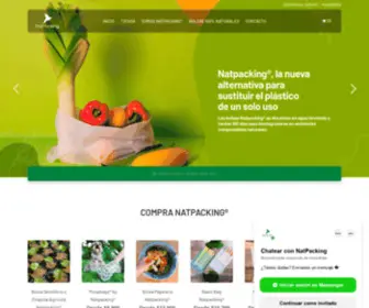 Natpacking.com(Biodegradable por naturaleza y Orgullosamente Colombiano Bolsas 100% naturales de almidon de yuca hechas en Colombia) Screenshot