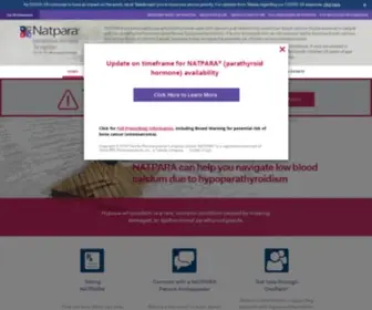 Natpara.com(NATPARA for Patients) Screenshot