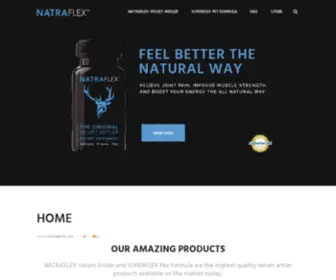 Natraflex.com(Velvet Antler) Screenshot