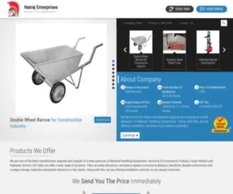 Natrajent.co.in(Castor Wheels Manufacturers) Screenshot