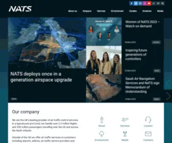 Nats.aero(A global leader in air traffic management and airport performance) Screenshot