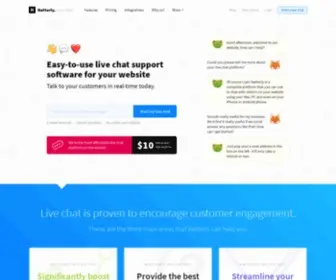 Natterly.com(Easy-to-use live chat support software for your website) Screenshot