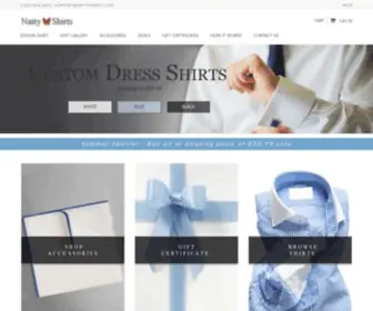 Nattyshirts.com(Men's Custom Dress Shirts) Screenshot