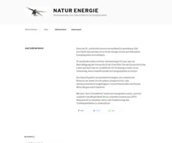 Natur-Energie.org(Naturenergie Informationen) Screenshot