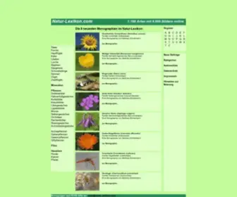 Natur-Lexikon.com(Tiere) Screenshot