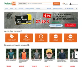 Naturabuy.fr(Chasse, pêche, tir, tactique, défense et collection, articles neufs et d'occasion) Screenshot