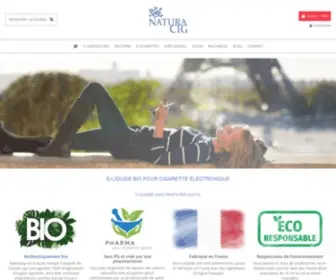 Naturacig.com(E-liquide bio sans propylène glycol et e-cigarette) Screenshot