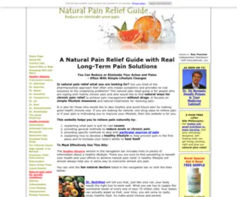 Natural-Pain-Relief-Guide.com(A Natural Pain Relief Guide that Provides Good Information and Real Solutions) Screenshot