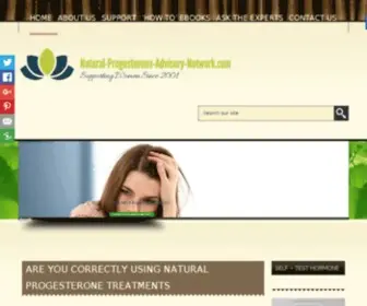 Natural-Progesterone-Advisory-Network.com(Natural Progesterone) Screenshot