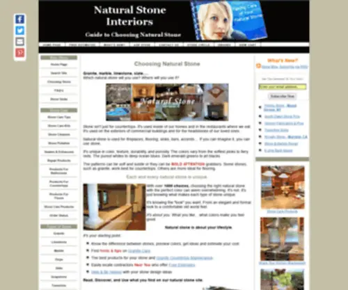 Natural-Stone-Interiors.com(Natural Stone and Granite) Screenshot