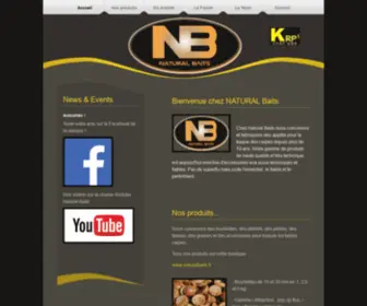 Naturalbaits.com(Free Website Template) Screenshot