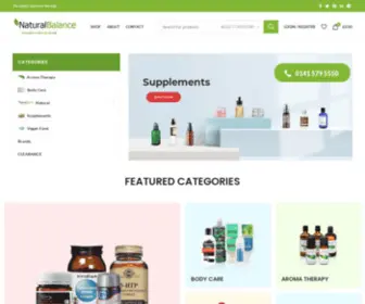 Naturalbalance.co.uk(Natural Balance Health Food Store) Screenshot