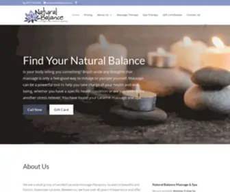 Naturalbalancemassageandspa.com(Natural Balance Massage & Spa) Screenshot