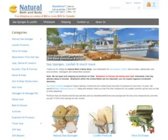 Naturalbathbody.com(Sea Sponge) Screenshot