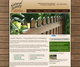 Naturalbeautyfenceandrailing.com(Long Island Fences) Screenshot