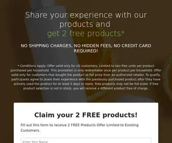 Naturalbeautyreward.com(Insta Natural Reward Program) Screenshot