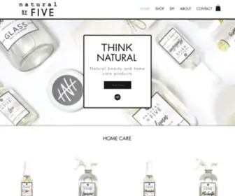 Naturalbyfive.com(Natural Beauty Care) Screenshot