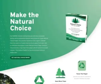 Naturalchoicepaper.com(Sustainable Paper) Screenshot