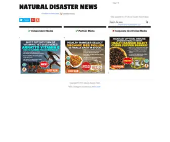 Naturaldisaster.news(Natural disaster news headlines) Screenshot