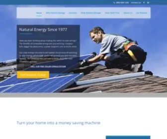 Naturalenergyusa.com(Solar Energy Panels Installer) Screenshot