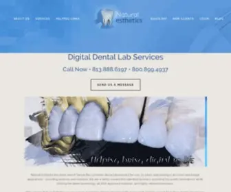 Naturalesthetics.net(Dental Lab Services) Screenshot