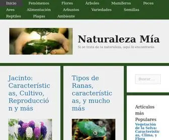 Naturalezamia.com(Naturaleza Mía) Screenshot