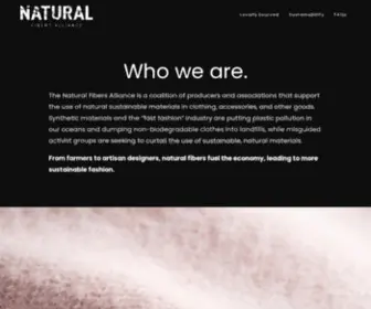 Naturalfibersalliance.com(Natural Fibers Alliance) Screenshot