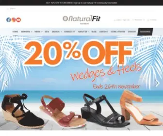 Naturalfitfootwear.com.au(Natural Fit Footwear) Screenshot