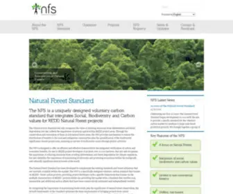 Naturalforeststandard.com(The NFS is a uniquely designed voluntary carbon standard) Screenshot
