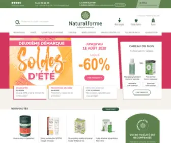 Naturalforme.fr(Boutique en ligne de produits bio et naturels) Screenshot