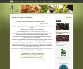 Naturalgreekcondiments.com(Έξτρα παρθένο βιολογικό ελαιόλαδο) Screenshot