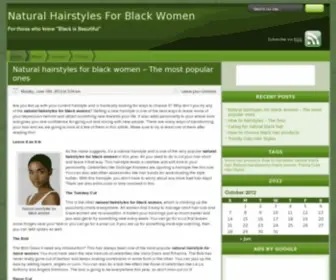 Naturalhairstylesforblackwomen.org(Natural hairstyles for black women) Screenshot