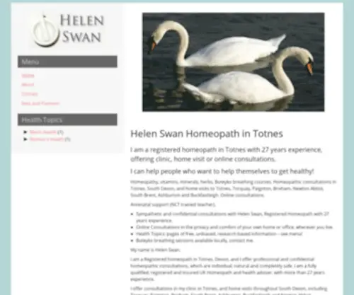 Naturalhealthanswers.co.uk(Helen Swan) Screenshot