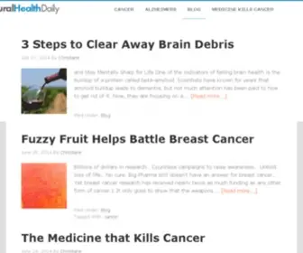 Naturalhealthdaily.org(Your Natural Healing Blog) Screenshot