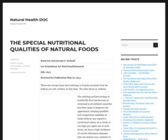 Naturalhealthdoc.net(Natural Health DOC) Screenshot