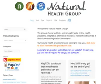 Naturalhealthgroup.com.au(Natural health products) Screenshot