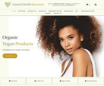 Naturalhealthharmony.com(Luxury Organic Skincare) Screenshot