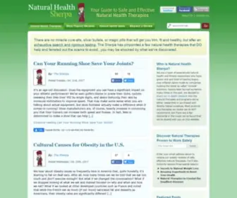 Naturalhealthsherpa.com(Natural Health Sherpa) Screenshot