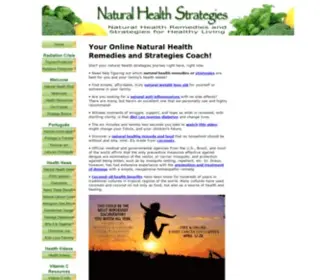 Naturalhealthstrategies.com(Natural Health Remedies & Strategies for Healthy Living) Screenshot