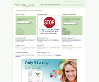 Naturalherbsguide.com(Natural Herbs) Screenshot