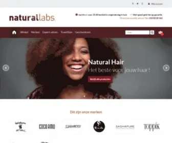 Naturallabs.nl(Natural Labs haarproducten) Screenshot