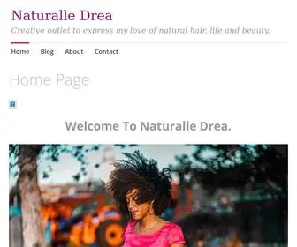 Naturalledrea.com(Creative outlet to express my love of natural hair) Screenshot