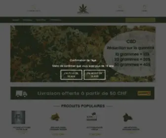 Naturallgreen.ch(CBD Suisse produits et cannabis naturels) Screenshot