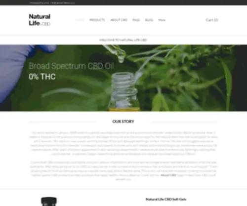 Naturallifecbd.co.uk(Broad Spectrum CBD Oil) Screenshot